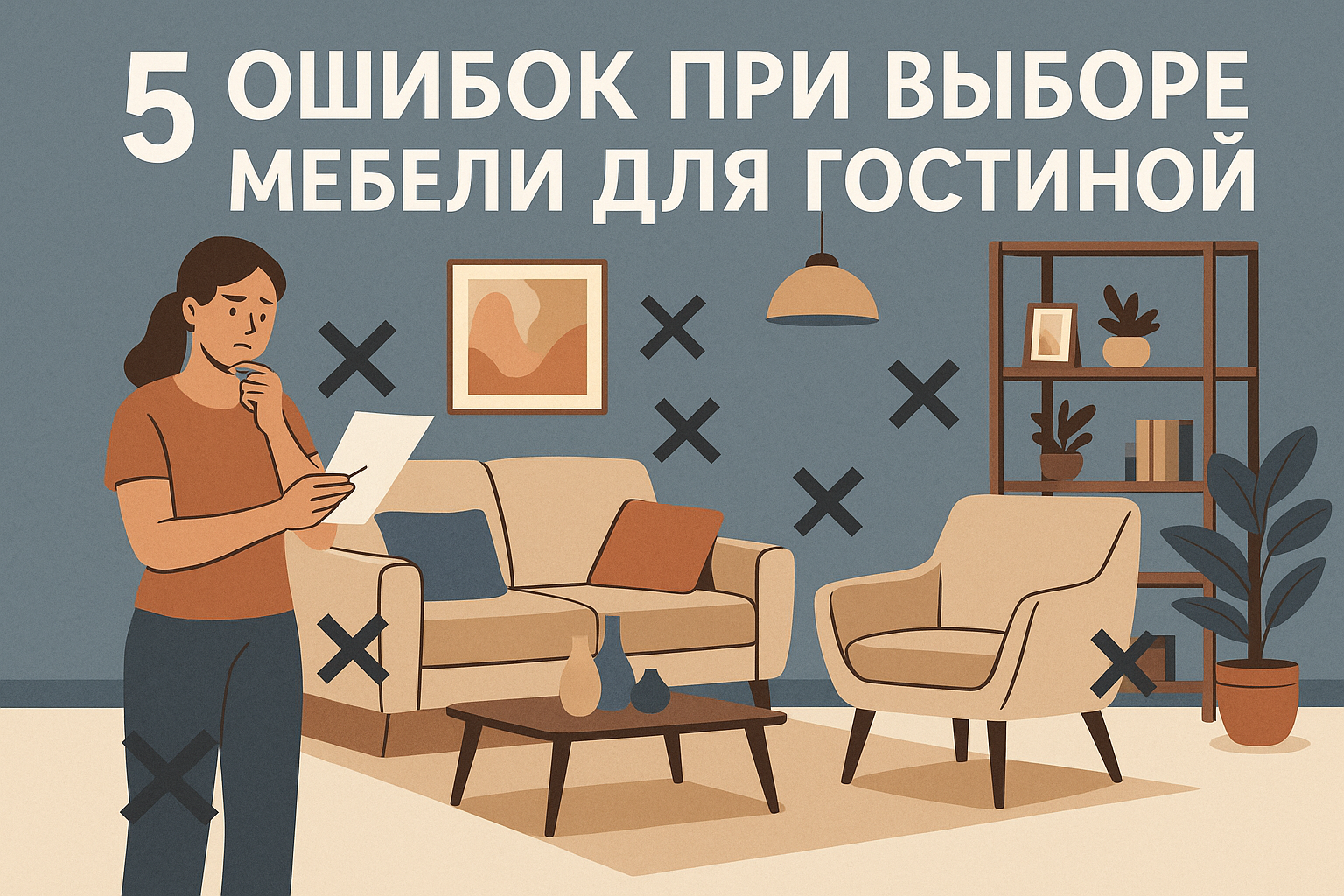 5 ошибок при выборе мебели для гостиной